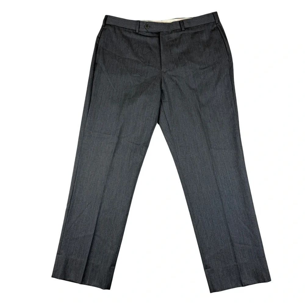 Brooks Brothers Dress Pants Mens 38x30 (Fit 36.5x30) Gray Madison Wool EUC